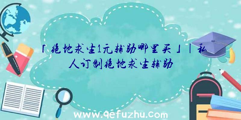 「绝地求生1元辅助哪里买」|私人订制绝地求生辅助